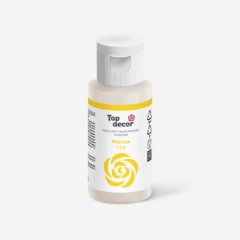 Краситель пищевой гелевый водорастворимый Top Decor Жёлтый 30 г tp83399